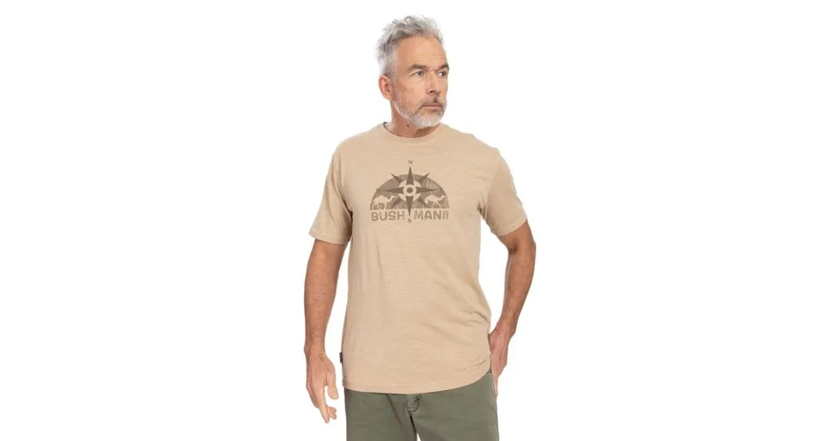 Herren T-Shirt BUSHMAN BARKLY hellbraun L