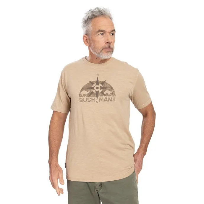Herren T-Shirt BUSHMAN BARKLY hellbraun L